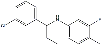N-[1-(3-chlorophenyl)propyl]-3-fluoro-4-methylaniline|