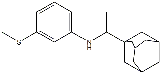 N-[1-(adamantan-1-yl)ethyl]-3-(methylsulfanyl)aniline Structure