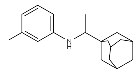 N-[1-(adamantan-1-yl)ethyl]-3-iodoaniline Struktur