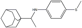 N-[1-(adamantan-1-yl)ethyl]-4-(methylsulfanyl)aniline Structure