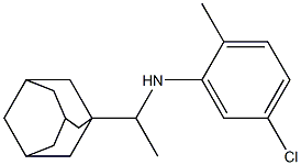 N-[1-(adamantan-1-yl)ethyl]-5-chloro-2-methylaniline Structure