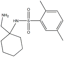 N-[1-(aminomethyl)cyclohexyl]-2,5-dimethylbenzene-1-sulfonamide Structure