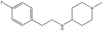 N-[2-(4-fluorophenyl)ethyl]-1-methylpiperidin-4-amine Structure