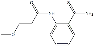 N-[2-(aminocarbonothioyl)phenyl]-3-methoxypropanamide Structure