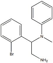 N-[2-amino-1-(2-bromophenyl)ethyl]-N-methyl-N-phenylamine Structure