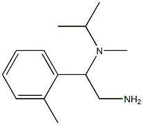 N-[2-amino-1-(2-methylphenyl)ethyl]-N-isopropyl-N-methylamine Structure