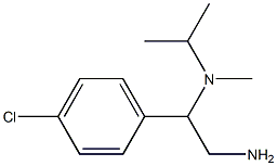 N-[2-amino-1-(4-chlorophenyl)ethyl]-N-isopropyl-N-methylamine Struktur