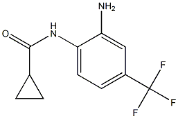 N-[2-amino-4-(trifluoromethyl)phenyl]cyclopropanecarboxamide Struktur