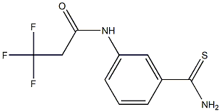 N-[3-(aminocarbonothioyl)phenyl]-3,3,3-trifluoropropanamide Structure