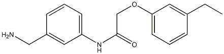 N-[3-(aminomethyl)phenyl]-2-(3-ethylphenoxy)acetamide
