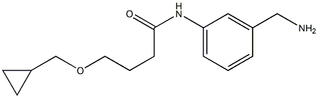 N-[3-(aminomethyl)phenyl]-4-(cyclopropylmethoxy)butanamide