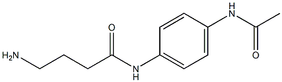 N-[4-(acetylamino)phenyl]-4-aminobutanamide Struktur