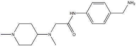 N-[4-(aminomethyl)phenyl]-2-[methyl(1-methylpiperidin-4-yl)amino]acetamide