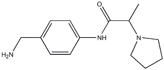 N-[4-(aminomethyl)phenyl]-2-pyrrolidin-1-ylpropanamide