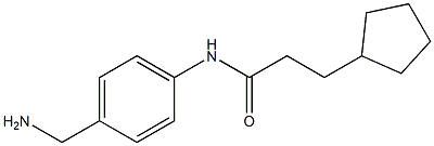 N-[4-(aminomethyl)phenyl]-3-cyclopentylpropanamide