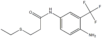 N-[4-amino-3-(trifluoromethyl)phenyl]-3-(ethylsulfanyl)propanamide|