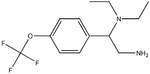 N-{2-amino-1-[4-(trifluoromethoxy)phenyl]ethyl}-N,N-diethylamine Struktur