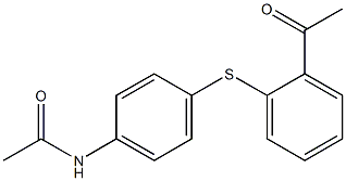 N-{4-[(2-acetylphenyl)sulfanyl]phenyl}acetamide Structure