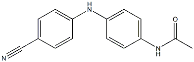 N-{4-[(4-cyanophenyl)amino]phenyl}acetamide Structure