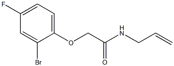 N-allyl-2-(2-bromo-4-fluorophenoxy)acetamide 结构式