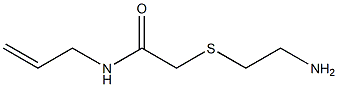 N-allyl-2-[(2-aminoethyl)thio]acetamide 化学構造式