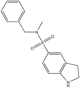 N-benzyl-N-methyl-2,3-dihydro-1H-indole-5-sulfonamide