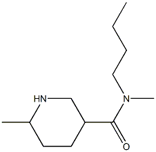 N-butyl-N,6-dimethylpiperidine-3-carboxamide Struktur