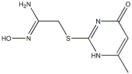  N'-hydroxy-2-[(6-methyl-4-oxo-1,4-dihydropyrimidin-2-yl)sulfanyl]ethanimidamide