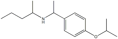 pentan-2-yl({1-[4-(propan-2-yloxy)phenyl]ethyl})amine Structure