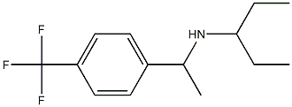 pentan-3-yl({1-[4-(trifluoromethyl)phenyl]ethyl})amine Structure
