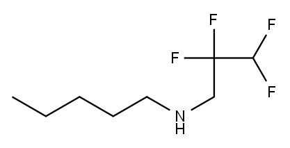 pentyl(2,2,3,3-tetrafluoropropyl)amine Structure
