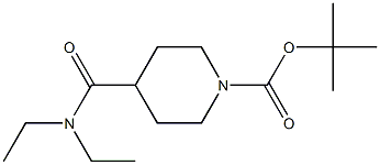 tert-butyl 4-[(diethylamino)carbonyl]piperidine-1-carboxylate Struktur