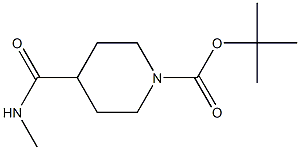 tert-butyl 4-[(methylamino)carbonyl]piperidine-1-carboxylate Structure