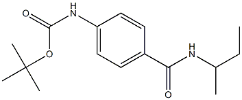 tert-butyl 4-[(sec-butylamino)carbonyl]phenylcarbamate 化学構造式
