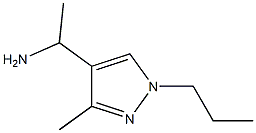 1-(3-Methyl-1-propyl-1H-pyrazol-4-yl)ethylamine Structure