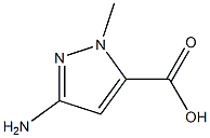 5-Amino-2-methyl-2H-pyrazole-3-carboxylic acid Structure