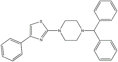  1-benzhydryl-4-(4-phenyl-1,3-thiazol-2-yl)piperazine