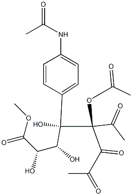 4-Acetamidophenyl-triacetyl--D-glucuronic Acid, Methyl Ester Struktur