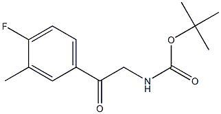 [2-(4-Fluoro-3-methyl-phenyl)-2-oxo-ethyl]-carbamic acid tert-butyl ester|