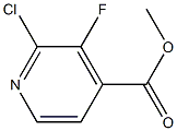 2-氯-3-氟吡啶-4-甲酸甲酯, , 结构式