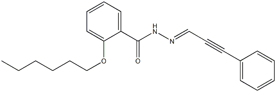 2-(hexyloxy)-N'-(3-phenyl-2-propynylidene)benzohydrazide|