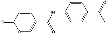  N-(4-acetylphenyl)-2-oxo-2H-pyran-5-carboxamide