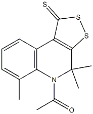 5-acetyl-4,4,6-trimethyl-4,5-dihydro-1H-[1,2]dithiolo[3,4-c]quinoline-1-thione|