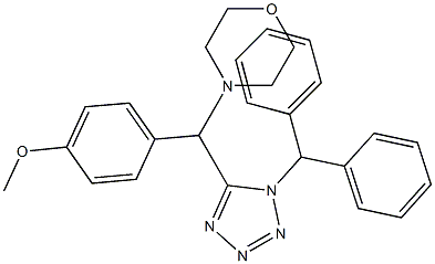 4-[(1-benzhydryl-1H-tetraazol-5-yl)(4-methoxyphenyl)methyl]morpholine