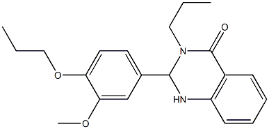 2-(3-methoxy-4-propoxyphenyl)-3-propyl-2,3-dihydro-4(1H)-quinazolinone