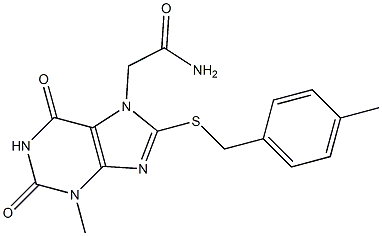 2-{3-methyl-8-[(4-methylbenzyl)sulfanyl]-2,6-dioxo-1,2,3,6-tetrahydro-7H-purin-7-yl}acetamide