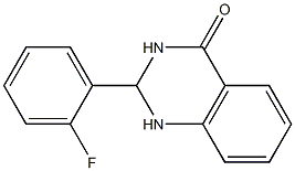 2-(2-fluorophenyl)-2,3-dihydro-4(1H)-quinazolinone Struktur