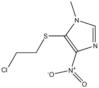 5-[(2-chloroethyl)sulfanyl]-4-nitro-1-methyl-1H-imidazole Structure
