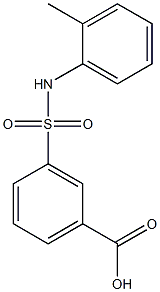 3-(2-toluidinosulfonyl)benzoic acid,,结构式