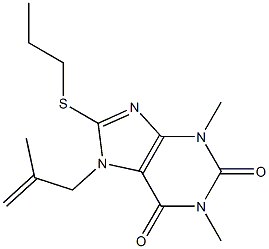 1,3-dimethyl-7-(2-methylprop-2-enyl)-8-(propylthio)-3,7-dihydro-1H-purine-2,6-dione
